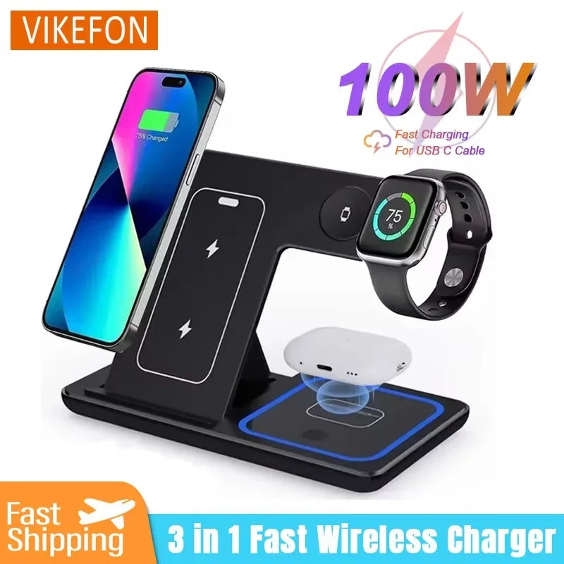 3-in-1 Magnetic Wireless Charger