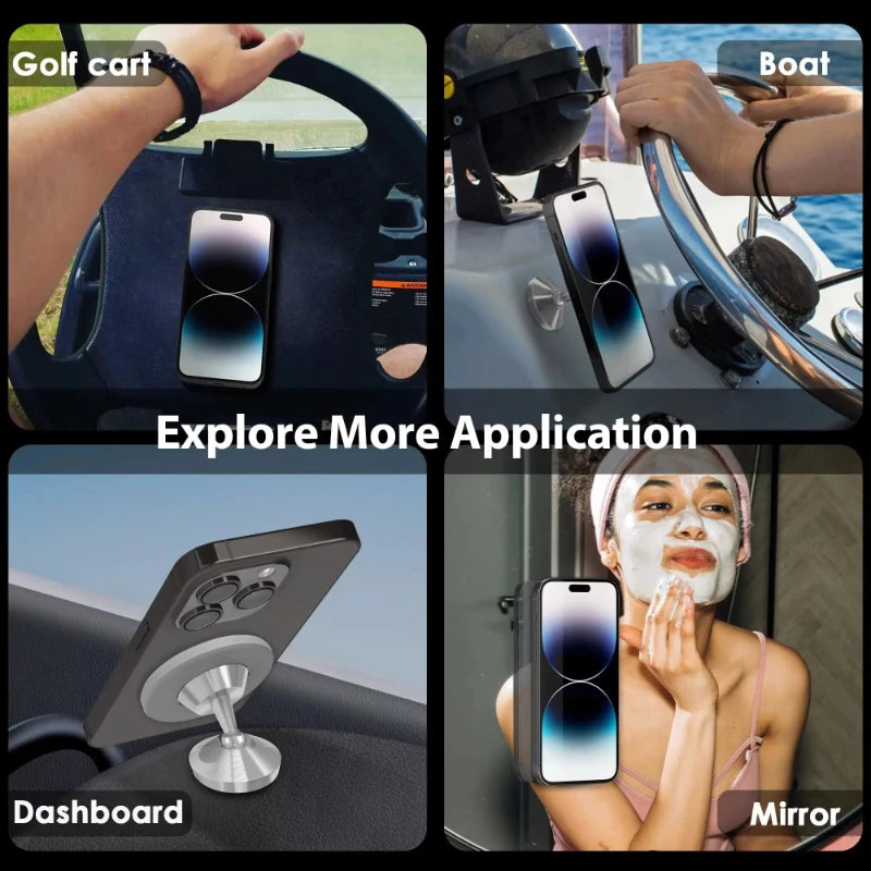 Gym Mate Magnetic Phone Mount &Double-sided Magnetic Suction Phone Holder for MagSafe. Shoot Hands-Free Videos While Working Out